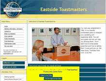Tablet Screenshot of eastsidetoastmasters.org